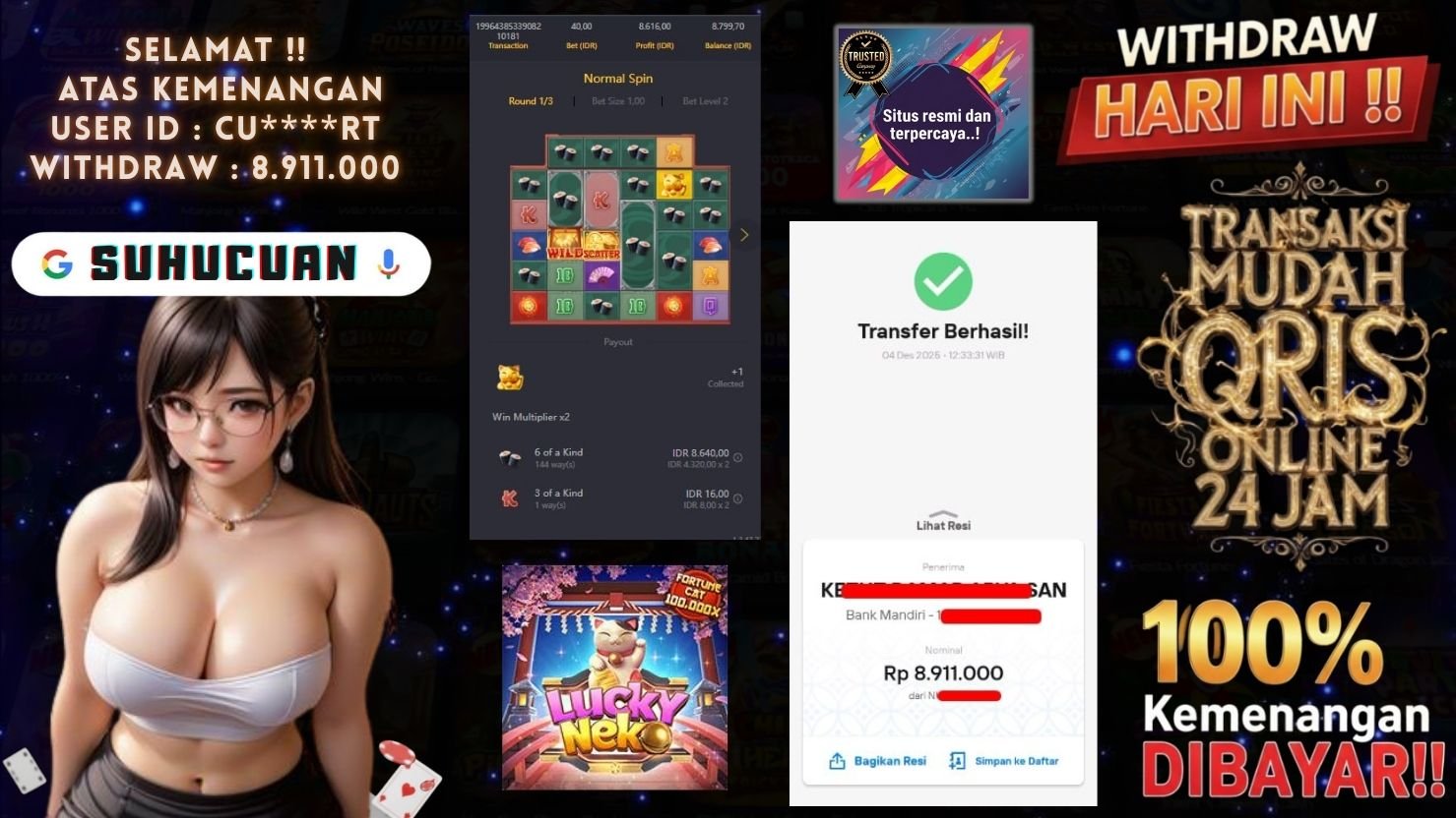 SUHUCUAN JACKPOT SLOT LUCKY NEKO